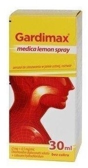 Gardimax medica lemon spray aerozol 30 ml