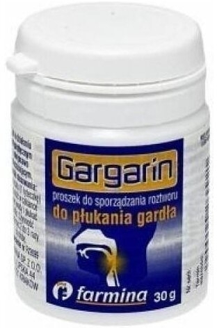 Gargarin proszek do sporządzania płynu do płukania jamy ustnej 30g