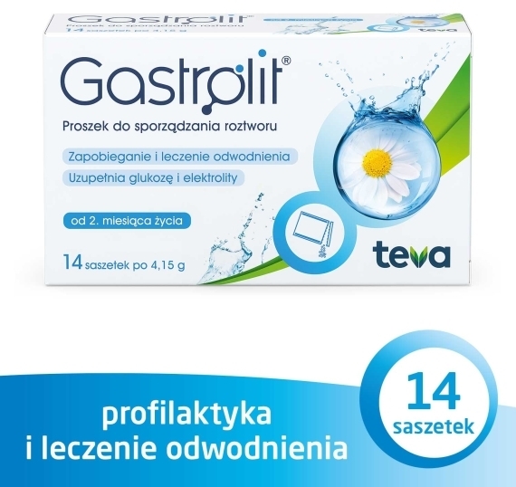 Gastrolit proszek do sporządzania roztworu 14 saszetek po 4,15g