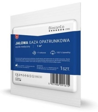 Gaza opatrunkowa jałowa 1m2 17 nitkowa 1sztuka
