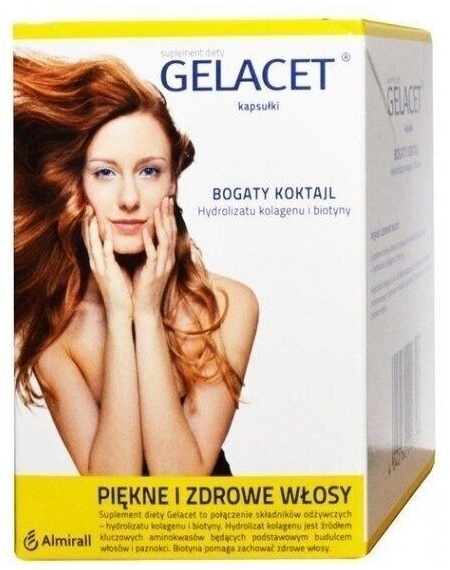 Gelacet z żelatyną i biotyną 120 kapsułek