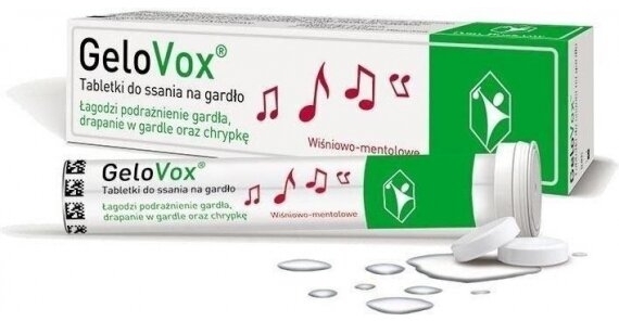 Gelovox wiśniowo - mentolowe 10 tabletek do ssania