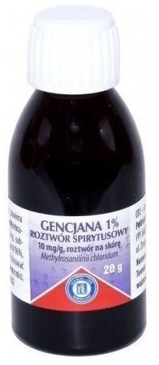 Gencjana 1% roztwór spirytusowy 20g