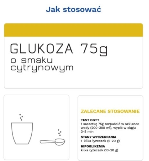 Glukoza o smaku cytrynowym DIATHER 75g
