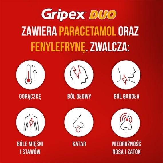 Gripex Duo 16 tabletek powlekanych