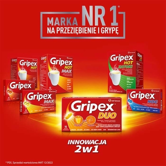 Gripex Duo 16 tabletek powlekanych