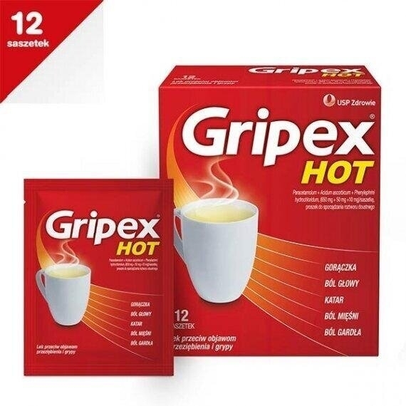 Gripex Hot 12 saszetek