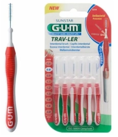 Gum Trav-ler 0,8 mm 6 sztuk czerwone