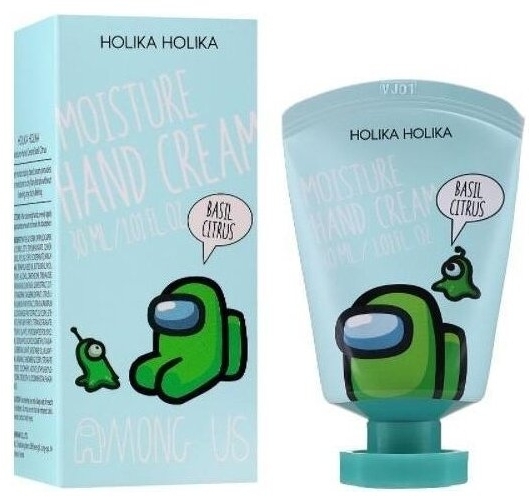 HOLIKA Among Us Moisture Hand Cream Basil Citrus nawilżający, odżywczy kremy do rąk 30 ml