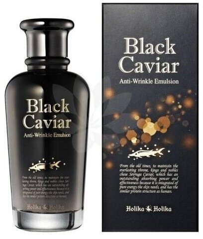 HOLIKA Black Caviar Antiwrinkle Emulsion Emulsja liftingująca z ekstraktem z czarnego kawioru 120 ml