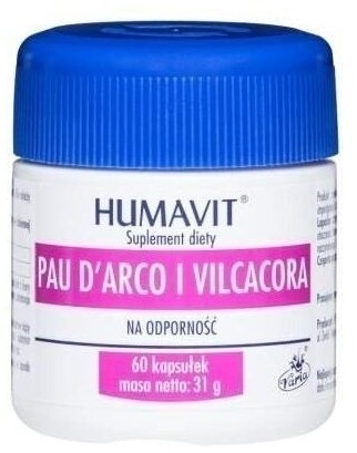 HUMAVIT Pau D'arco i Vilcacora 60 kapsułek