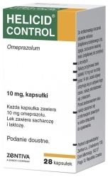 Helicid Control kapsułki dojelitowe twarde 10mg 28 kapsułek