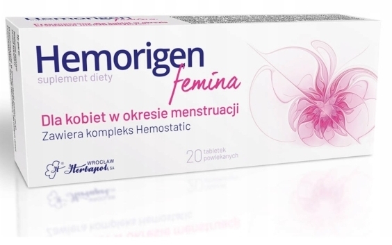 Hemorigen femina 20 tabletek