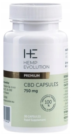 Hemp Evolution Premium 750 mg 60 kapsułek