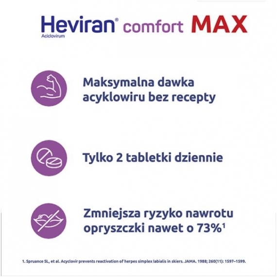 Heviran Comfort Max 400 mg 30 tabletek