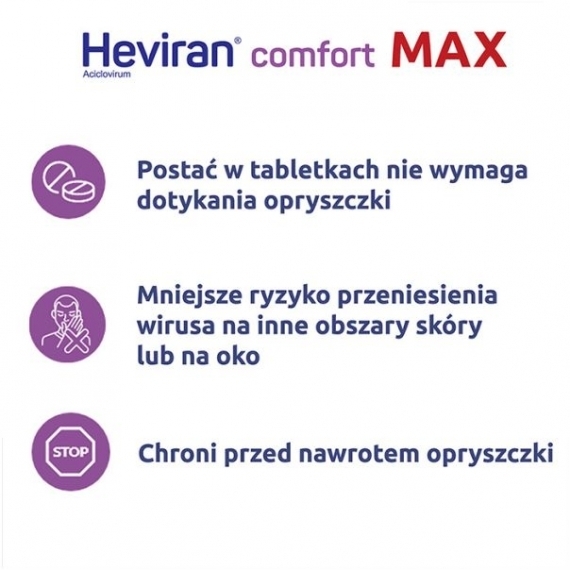 Heviran Comfort Max 400 mg 30 tabletek
