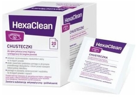 HexaClean Chusteczki 20 sztuk