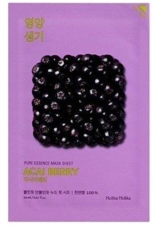 Holika Holika Pure Essence Maseczka do twarzy w płachcie z ekstraktem z jagód Acai 23 ml