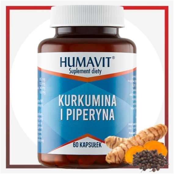 Humavit Kurkumina i Piperyna 60 kapsułek