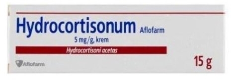 Hydrocortisonum Aflofarm krem 5 mg/g 15 g