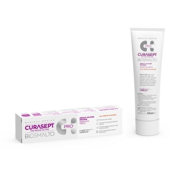 INDENT CURASEPT BIOSMALTO MUS pasta do zębów wrażliwych 50 ml