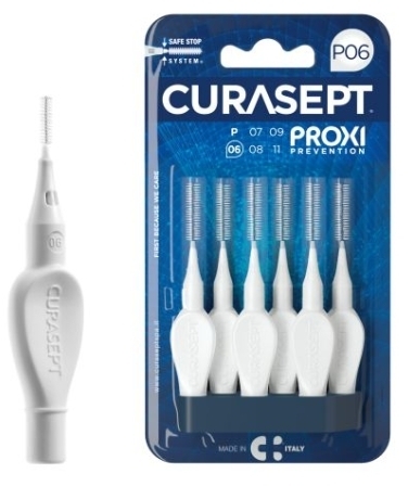 INDENT CURASEPT PROXI P06 Białe Szczoteczki Międzyzębowe 6 sztuk