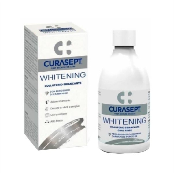 INDENT CURASEPT WHITENING Wybielający Płyn do płukania jamy ustnej 300 ml