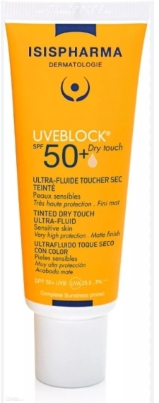 ISISPHARMA UVEBLOCK DRY TOUCH Ultralekki Fluid lekko tonujący SPF 50+ 40 ml