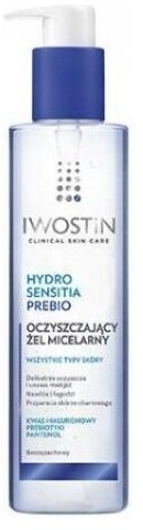 IWOSTIN HYDRO SENSITIA PREBIO Oczyszczający żel micelarny 200 ml