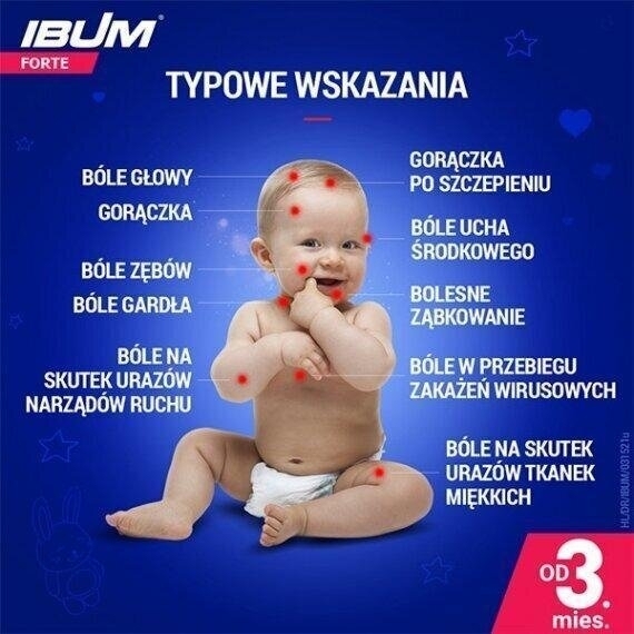 Ibum Forte 200mg/5ml syrop malinowy 100 g