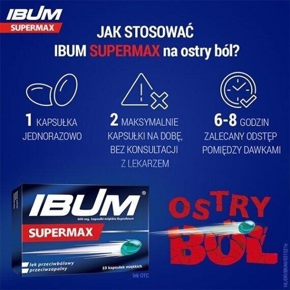 Ibum Supermax 600 mg 10 kapsułek