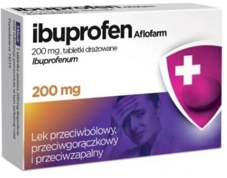 Ibuprofen Aflofarm 200 mg, 20 tabletek drażowanych