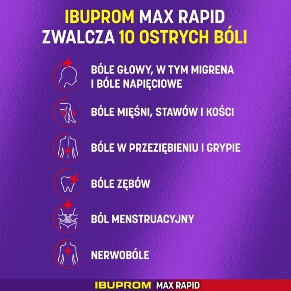 Ibuprom MAX Rapid 400mg 24 tabletki