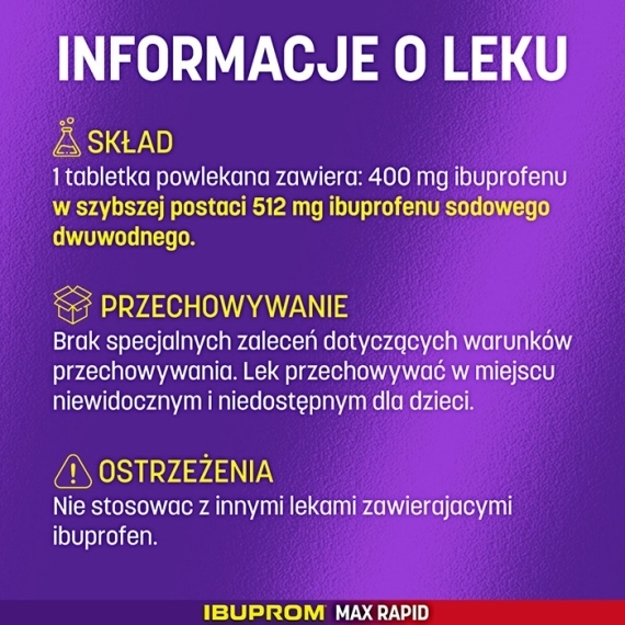 Ibuprom MAX Rapid 400mg 24 tabletki