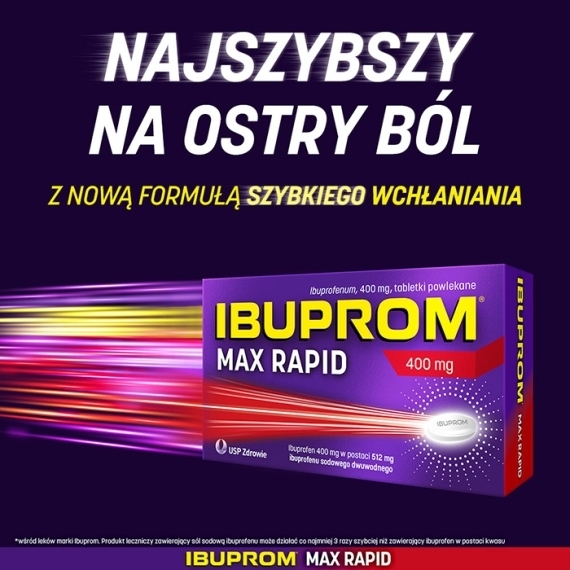 Ibuprom MAX Rapid 400mg 24 tabletki