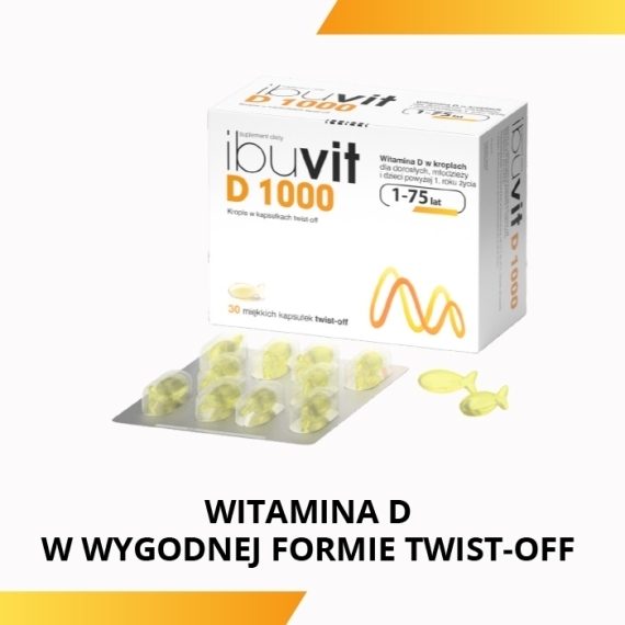 Ibuvit D 1000 Twist-off 30 kapsułek
