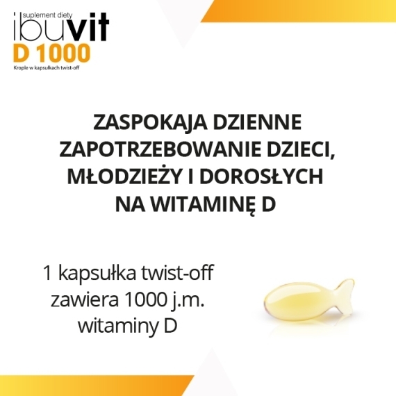 Ibuvit D 1000 Twist-off 30 kapsułek
