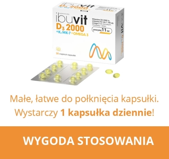 Ibuvit D3 4000 + K2 MK-7 Omega 30 kapsułek