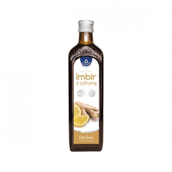Imbir z Cytryną z Witaminą C oleofarm 490 ml