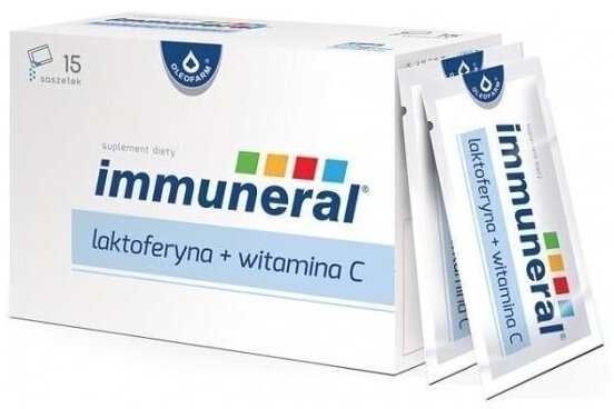 Immuneral laktoferyna + witamina C 15 saszetek