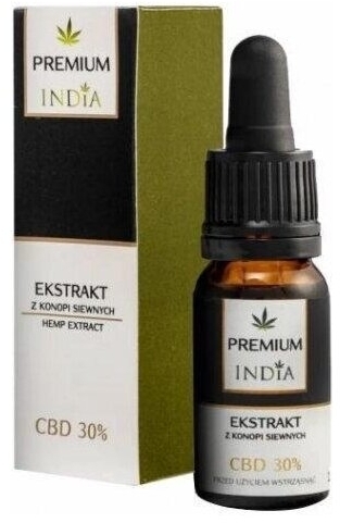 India ekstrakt z konopi siewnych CBD 30% z olejem kokosowym 10 ml