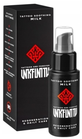 Inkfinity Tattoo Soothing Milk regeneration & Daily care Naturalne mleczko do tatuaży 50ml