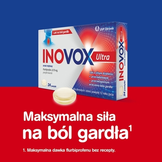 Inovox Ultra (dawniej Ultravox Maxe) smak miętowy 24 pastylki