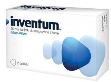 Inventum 2 tabletki do rozgryzania i żucia 25 mg