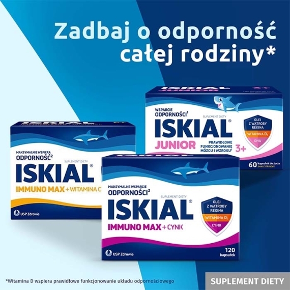Iskial Max + Czosnek 120 kapsułek