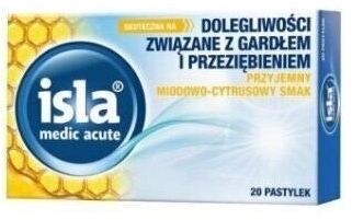 Isla-Medic acute miodowo-cytrusowa 20 pastylek