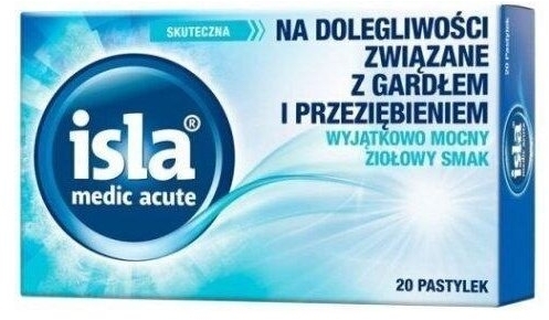 Isla medic acute smak ziołowy 20 pastylek