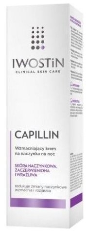 Iwostin Capillin Wzmacniający krem na naczynka na noc do cery naczynkowej 40 ml