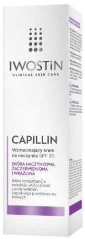 Iwostin Capillin wzmacniający krem na naczynka SPF 20 z aktywnymi filtrami 40 ml