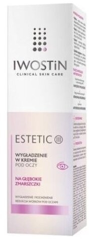 Iwostin Estetic III wygładzenie w kremie pod oczy na głębokie zmarszczki 15 ml
